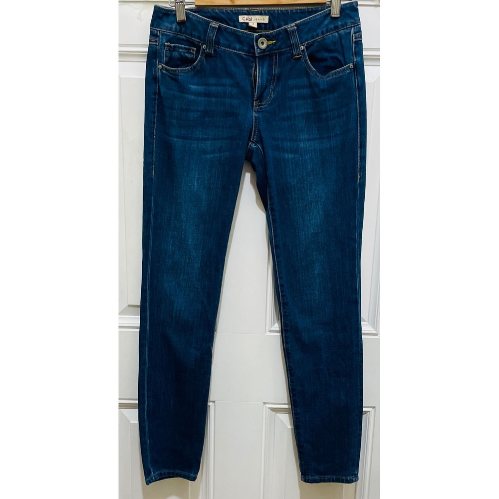 Cabi Jeans Women's Dark Wash Denim Skinny Leg Ankle Casual Size 4